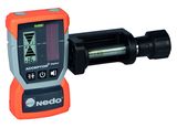 Nedo Laserempfänger ACCEPTOR 2 DIGITAL  m. mm-Anzeige + Halteklammer Heavy Duty